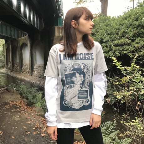 【serial experiments lainNestorarts】NOISE Tシャツ-GRAY-