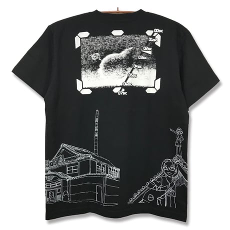 【NieA_7 × messa】母船遠望Tシャツ-BLACK-