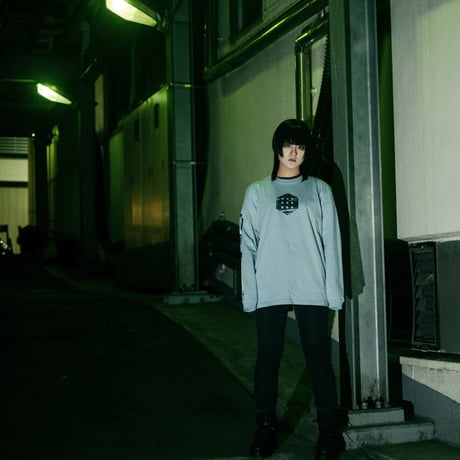 【TEXHNOLYZE × NUMBER 3】TEXHNOLYZED ARM ロングスリーブTシャツ-ACID BLUE-