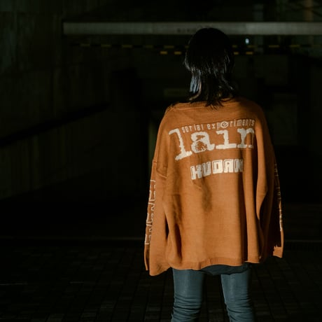 【serial experiments lain × KUDAN】クマlain · レボリューション　ニット-DARK TEAL-