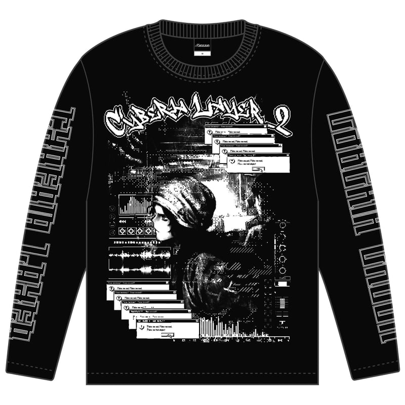 Cyberia Layer_2 × messa store】WAVEFORM ロングスリーブ Cyberia Layer_2 × messa store】WAVEFORM ロングスリーブ