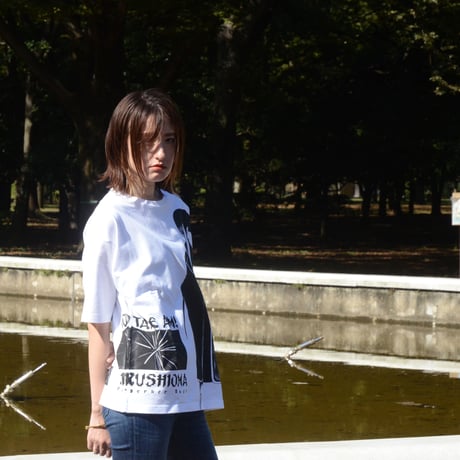 【AZEL -パンツァードラグーンRPG- × messa store】帝国軍アゼル  ビックシルエットTシャツ-WHITE-