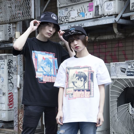 【serial experiments lain × otooto22】window Tシャツ-BLACK-