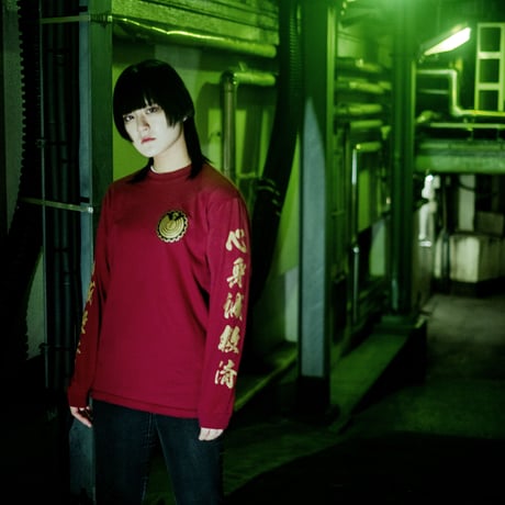 【TEXHNOLYZE × messa】救民連合ロングスリーブTシャツ-BURGUNDY-