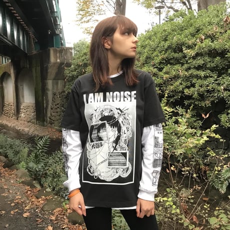 【serial experiments lainNestorarts】NOISE Tシャツ-BLACK-