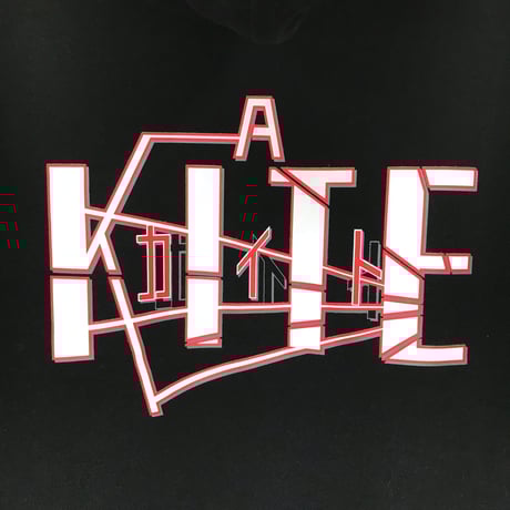 【A KITE × KUDAN】ラップTシャツ -BLACK-