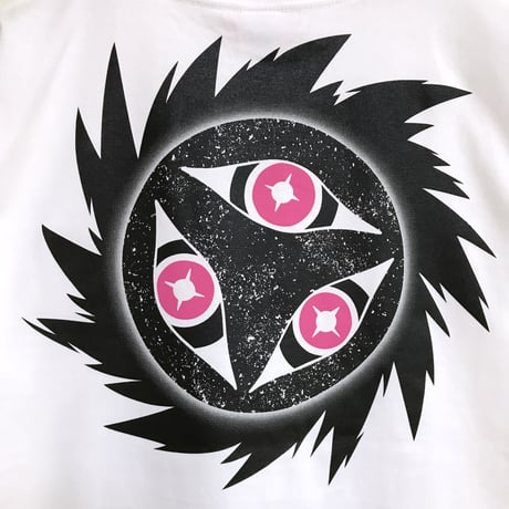 【せいぜいがんばれ！魔法少女くるみ × messa store】暗黒ホエールズ曼荼羅Tシャツ-WHITE-