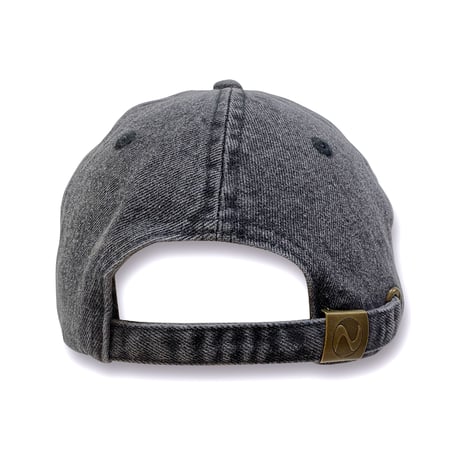 【A KITE × messa】イヤリング刺繍デニムキャップ -BLACK DENIM-