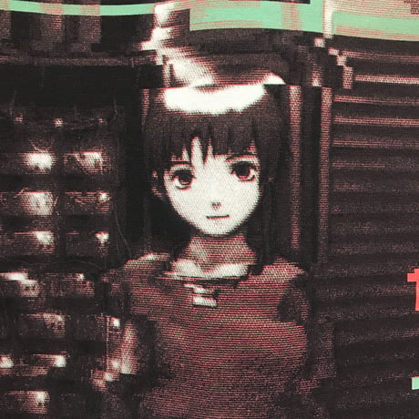 【serial experiments lain × otooto22】welecom! Tシャツ-LIGHT BLUE-