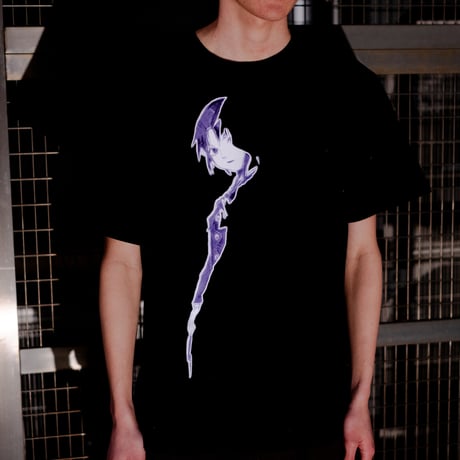 【serial experiments lain × messa】Shadow Tシャツ-BLACK-