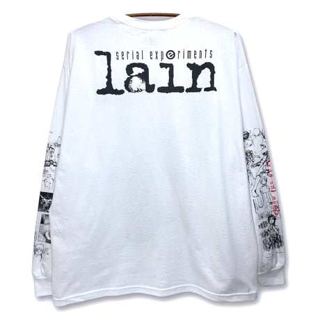 【serial experiments lain × messa】She Knows... ロングスリーブTシャツ -WHITE-
