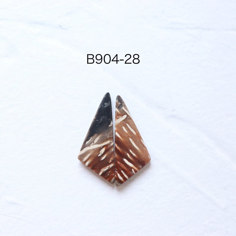 マーキス型のパームルート B-904 フォッシルパームルート ペア | EREN gemstonesエレン