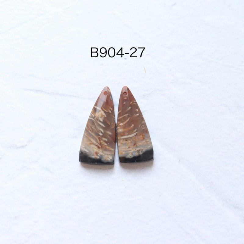 B-904 フォッシルパームルート ペア | EREN gemstonesエレン
