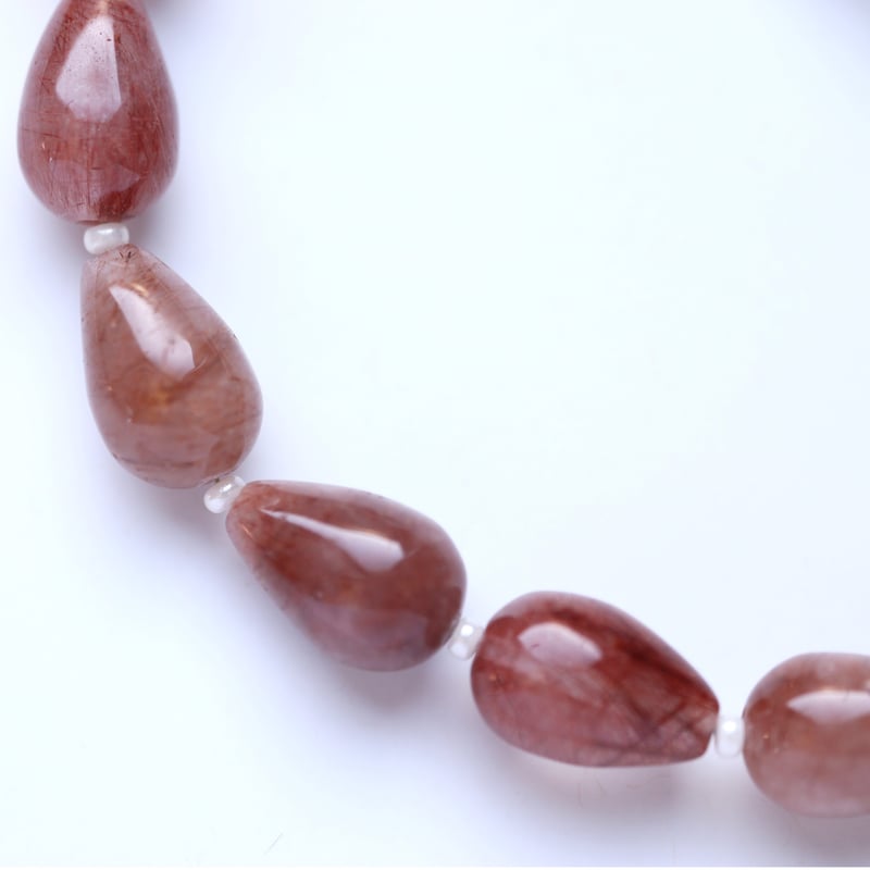 B-738 コッパールチルクォーツ スムースドロップ | EREN gemstones