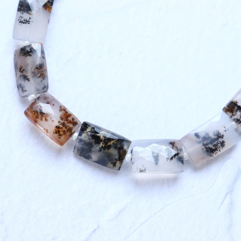 B-729 デンドリティックアゲート ファセットレクタングル | EREN