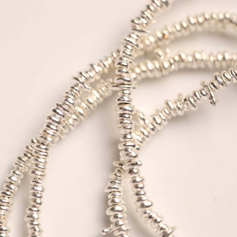 カレンシルバー98％ ビ一ズ 約20cm カレンシルバー98％ ビ一ズ 4面