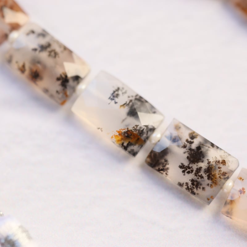 B-729 デンドリティックアゲート ファセットレクタングル | EREN