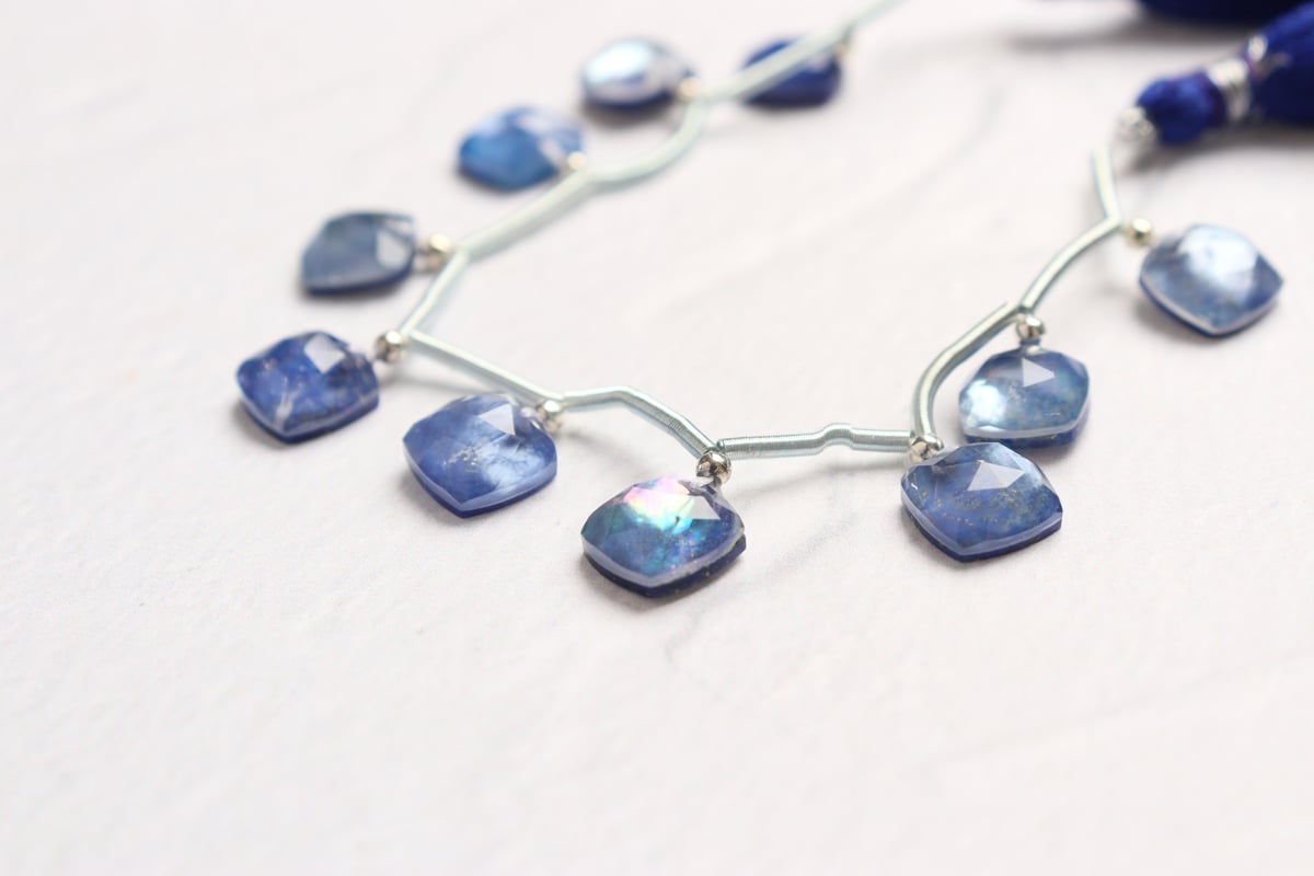 風鎮 （ラピスラズリ） B-884 ラピスラズリ トリプレットスクエア半連4ピース | EREN