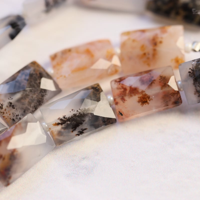 B-729 デンドリティックアゲート ファセットレクタングル | EREN