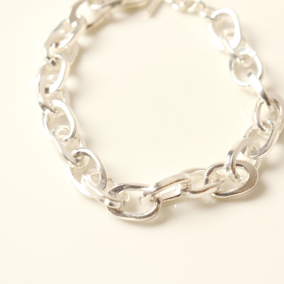 KA-057 カレンシルバー チェーンブレスレット | EREN gemstones 