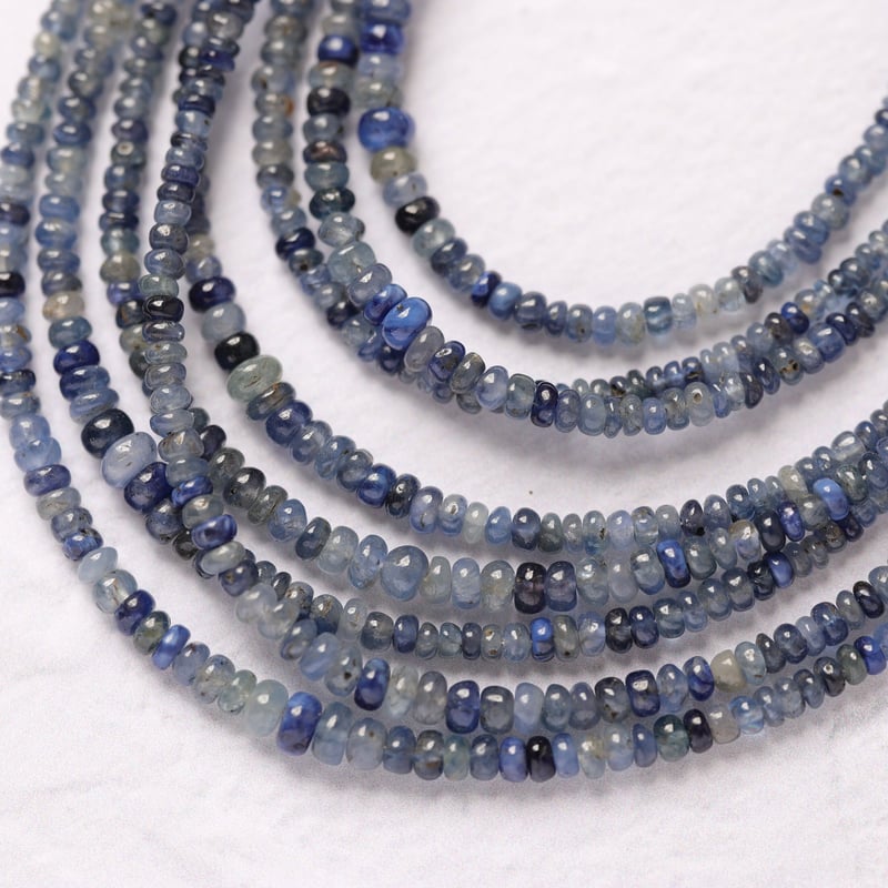 B-645 非加熱ブルーサファイア スムースロンデル | EREN gemstones