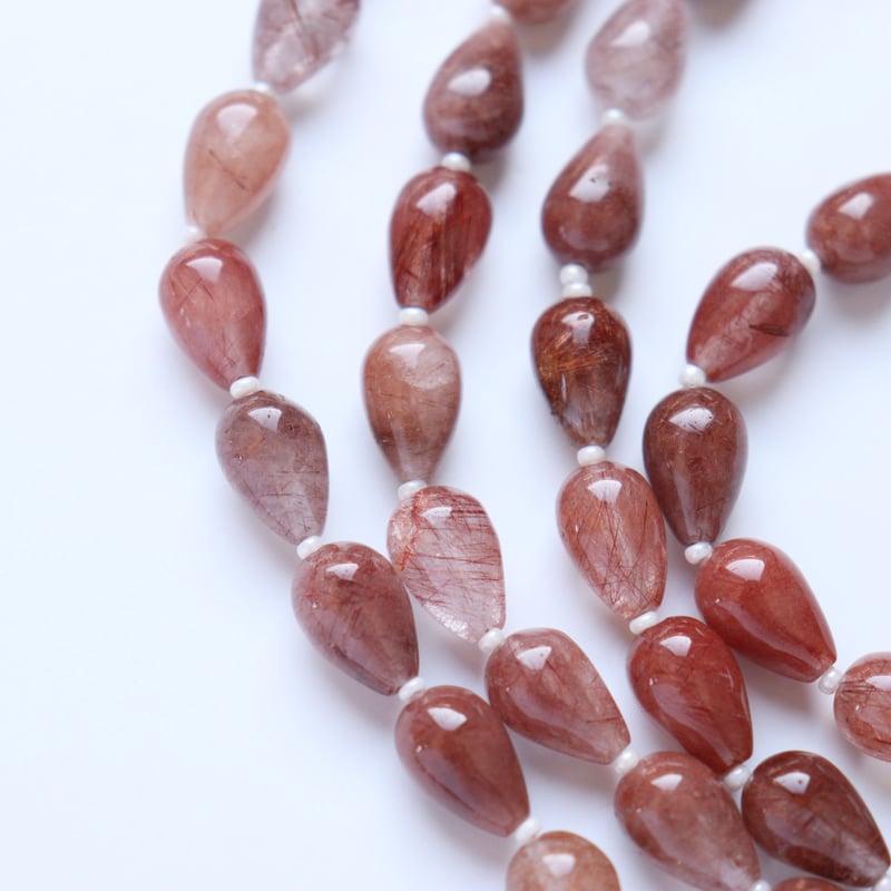 B-738 コッパールチルクォーツ スムースドロップ | EREN gemstones