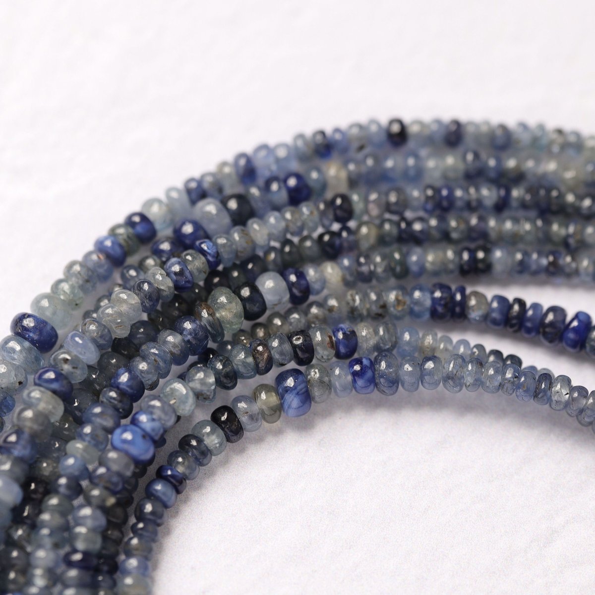 B-645 非加熱ブルーサファイア スムースロンデル | EREN gemstones