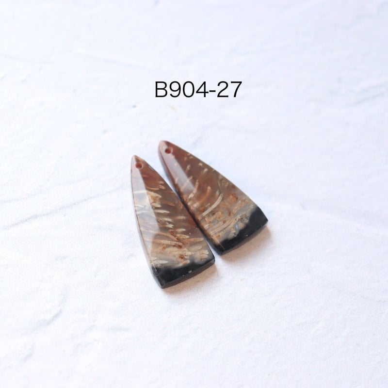 B-904 フォッシルパームルート ペア | EREN gemstonesエレン