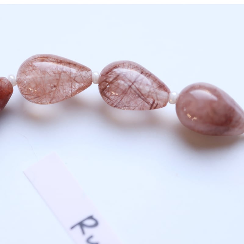 B-738 コッパールチルクォーツ スムースドロップ | EREN gemstones