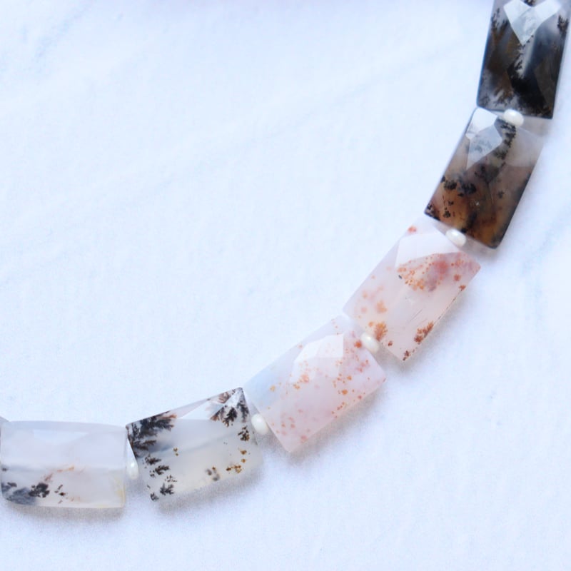 B-729 デンドリティックアゲート ファセットレクタングル | EREN