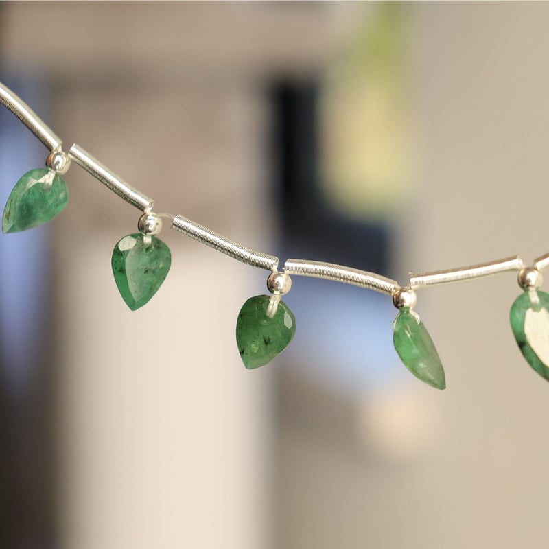 B-576 サコタエメラルド リーフペアシェイプ | EREN gemstones