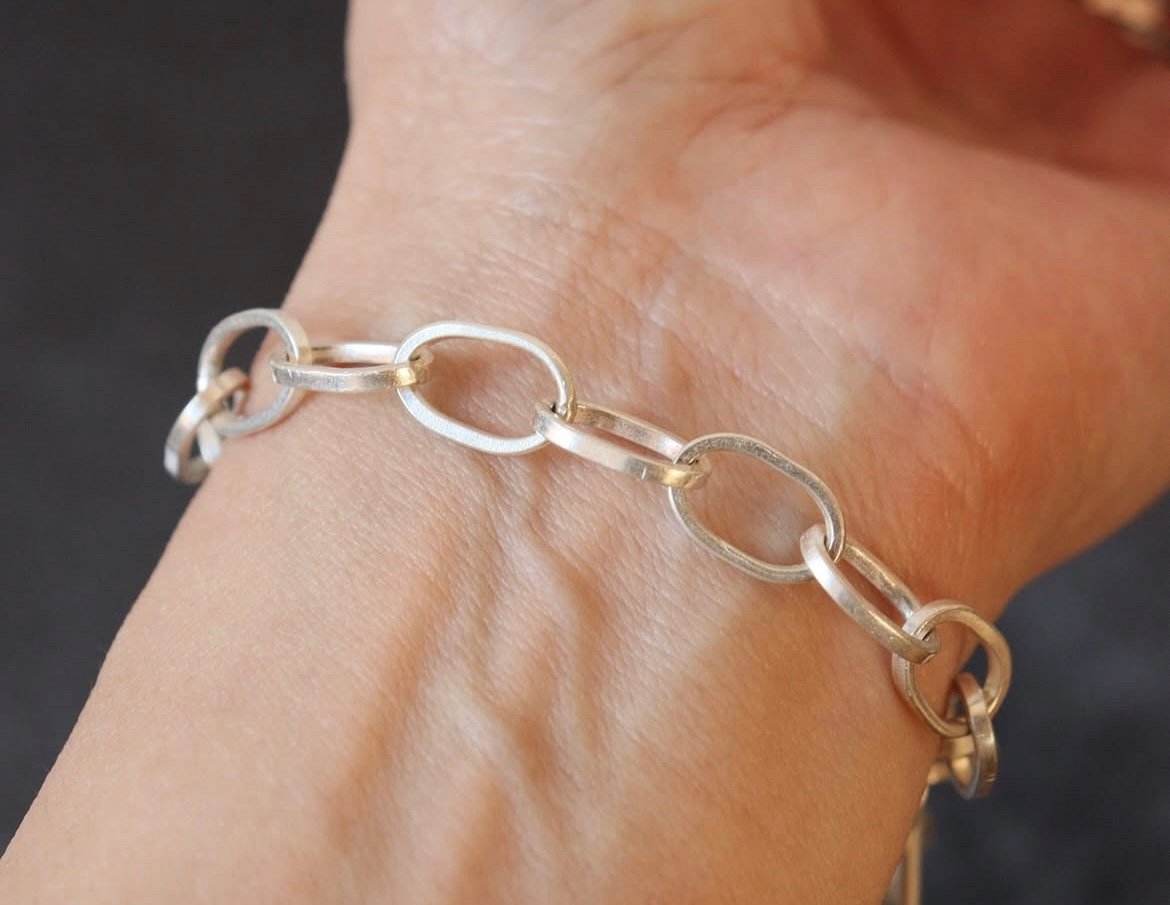 カレンシルバー　チェーンブレスレット③ パドゥア大 KA-058 カレンシルバー チェーンブレスレット | EREN gemstones