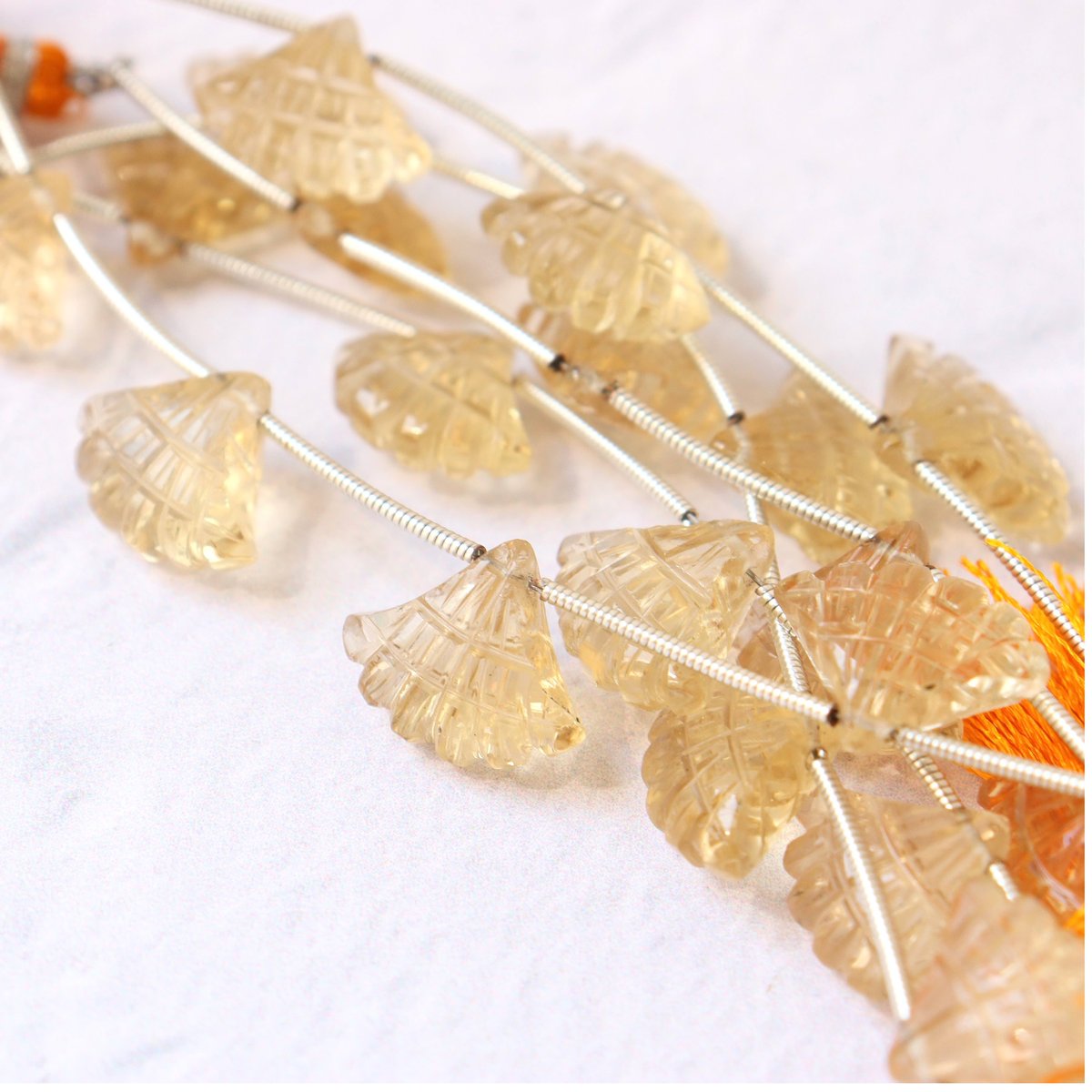 ヨピリン専用商品① B-899 シトリン カービングビーズ | EREN gemstonesエレン