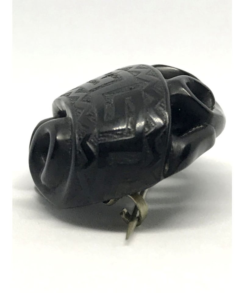 アンテークのオブジェ mid-twentieth century carved burl wood Japanese netsuke