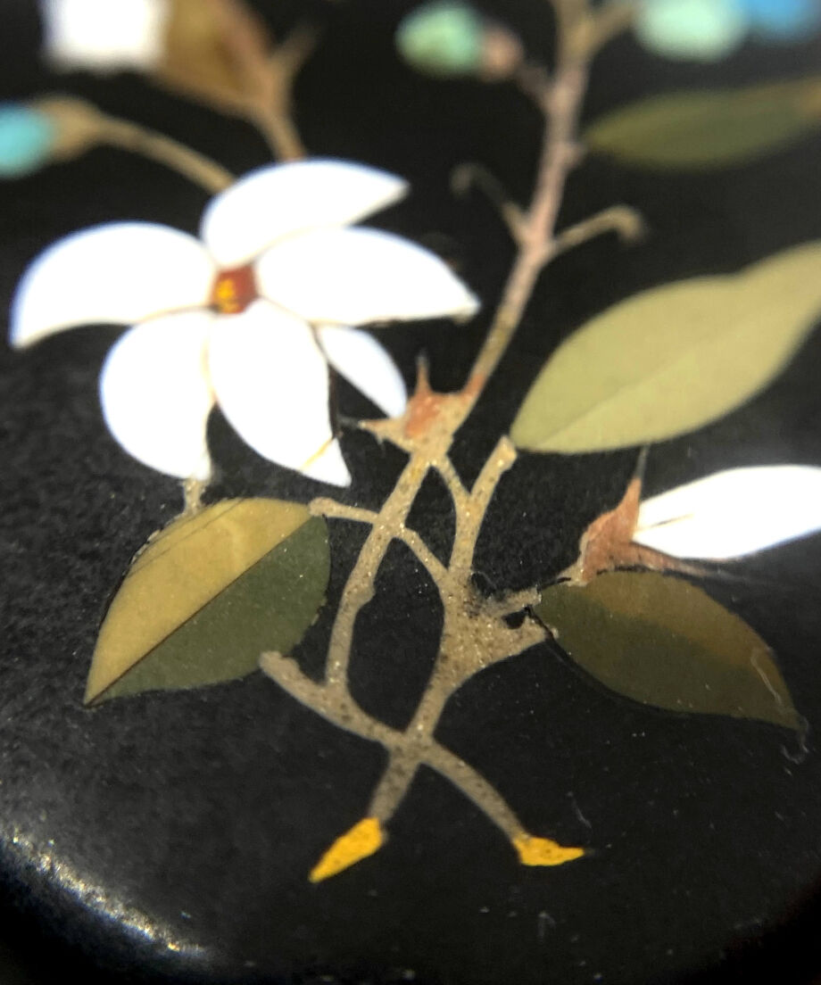 Pietra dura flower pendant | ANNIE'S ANTIQUES