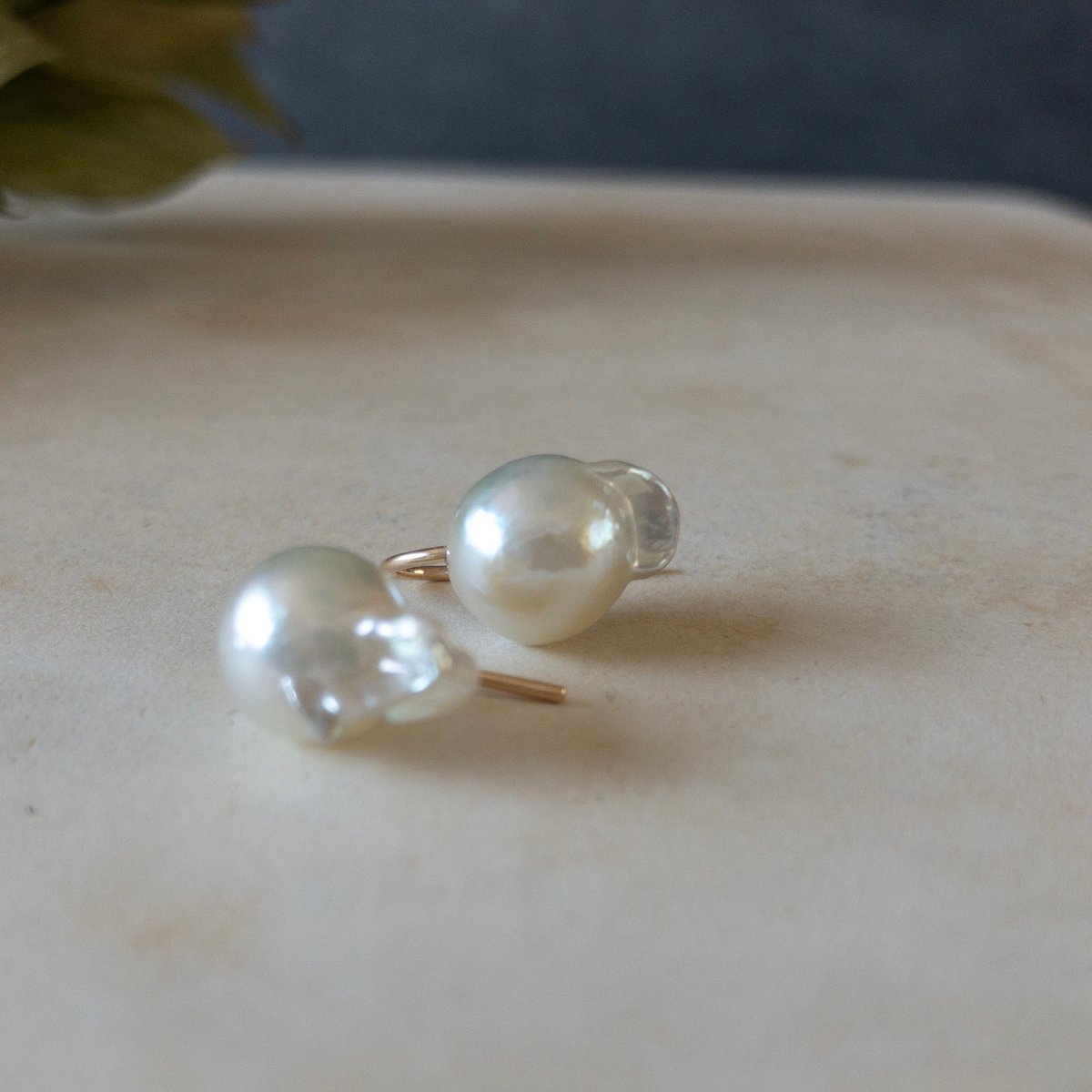 14kgf】ピアス 〜 アコヤ真珠(バロック・ホワイト系) | petite anne〜pe