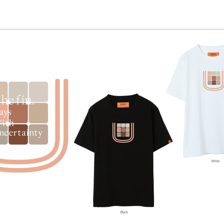 【WHITE】"Days With Uncertainty x UNIVERSAL OVERALL" Limited Edition T-Shirts