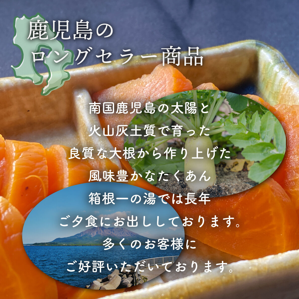 宿のお土産で大人気！】鹿児島名産 麦味噌漬たくあん 200g | 箱根一の