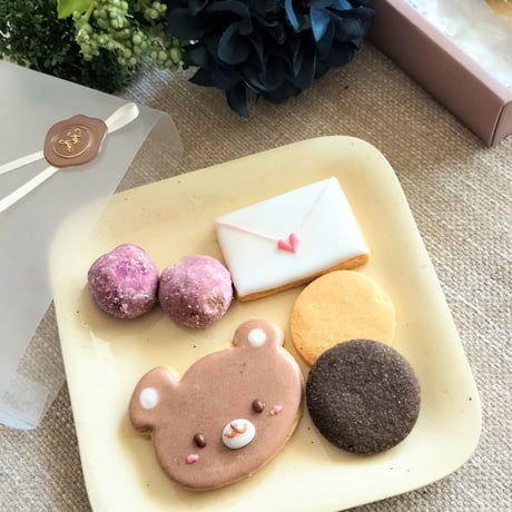 米粉クッキーセット「heart gift」