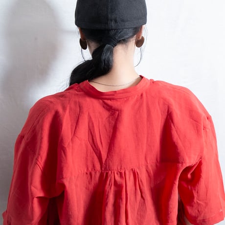 chlorosister（クロロシスター）TJ4685 ５分袖ギャザーブラウス