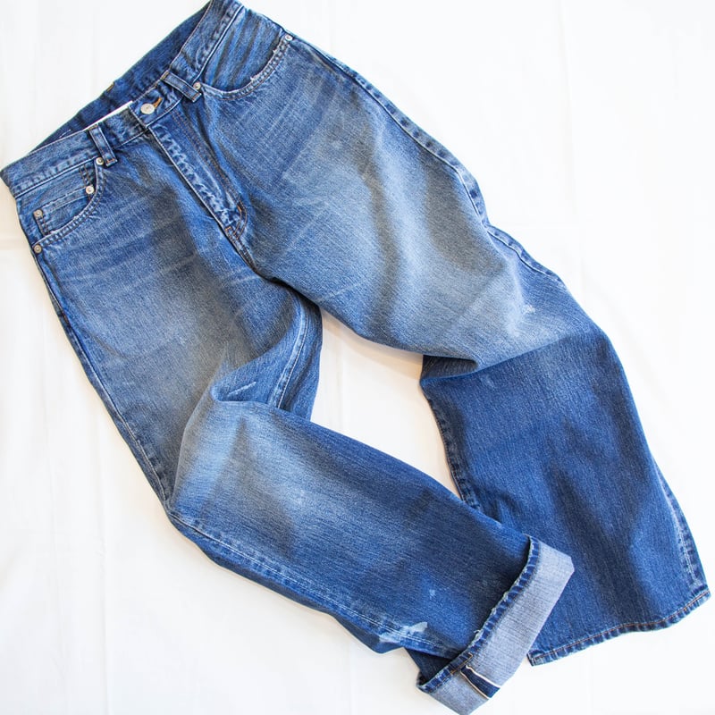 Johnbull（ジョンブル）JY252P02 セルビッチデニムワイドジーンズ