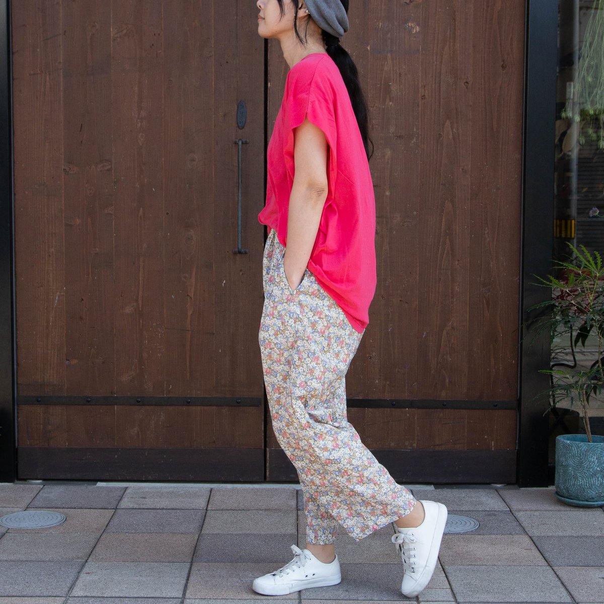 ichi（イチ）250111 フラワープリント パンツ | casual collection