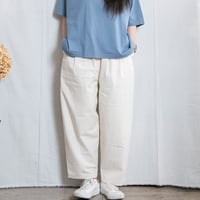 kumu（クム）kp-749  コットンリネン タックパンツ