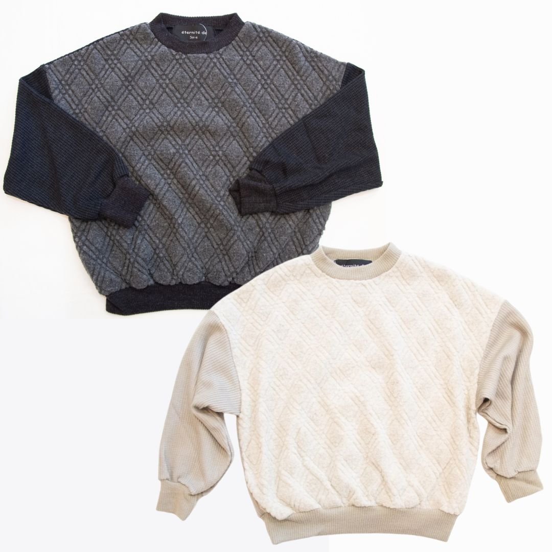 SIVA / シヴァ / フルレイヤードバイアスジップ プルオーバーカットソー SIVA / シヴァ / フルレイヤードバイアスジップ プルオーバー