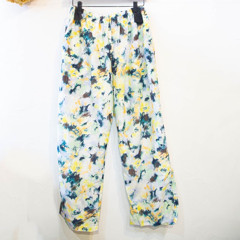 ichi（イチ）241013 フラワープリント パンツ / white | casual co
