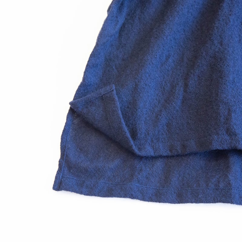 g)グラム g_652 ウールガーゼネックフリルブラウスプルオーバー