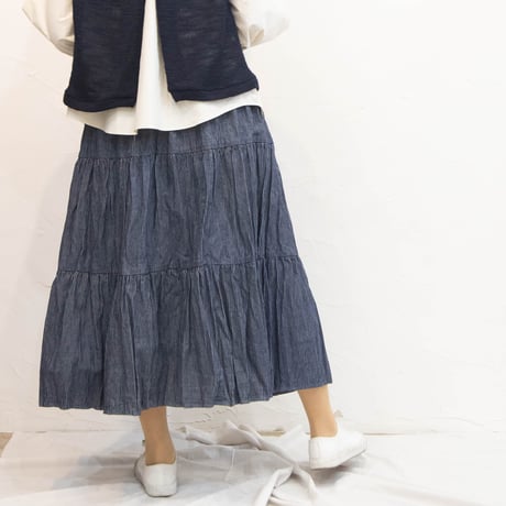 rockmount（ロックマウント）R1068  ティアードスカート　denim hickory