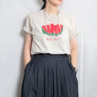 NATURAL LAUNDRY（ナチュラルランドリー）7263C-006 30コーマ天竺　スイカプリントＴ