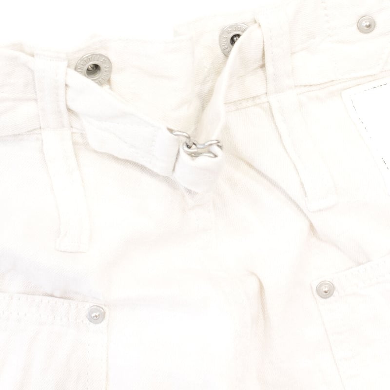 50s60sホワイトコットンワークパンツ サスペンダー用バックル付き fit=scale-down,w=1200