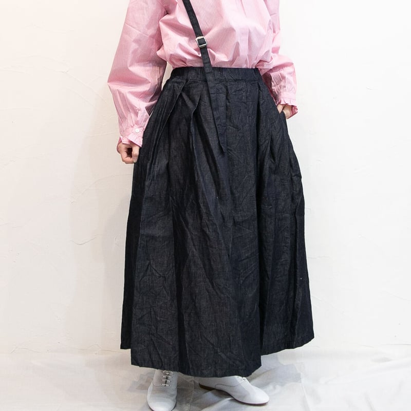 g グラム コットンリネンライトデニムワンショルダースカート 楽天市場】g グラム コットンリネンライトデニムワンショルダー